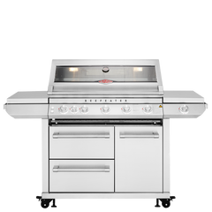 BeefEater 7000 Series Premium - 5 Burner BBQ & Side Burner Trolley