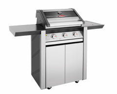 BeefEater 1600s Series - 3 Burner BBQ & Side Burner Trolley
