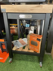 Castori Forni Made to Order Butcher Block Table on Castors