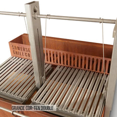 Somerset Grill Co - GRANDE COR-TEN GRILL (Not including Woodstore)
