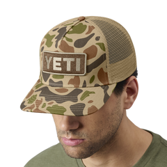 Yeti Logo Full Brown Camo Trucker Hat