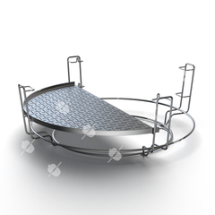 Kama Gear Half Moon Stainless Steel Fish & Vegetable Grate