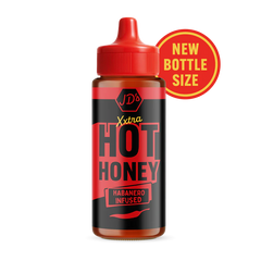 JD'S XXTRA Hot Honey - New Size 260g Bottle