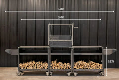 Somerset Grill Co Asado Gunmetal Outdoor Kitchen Bundle