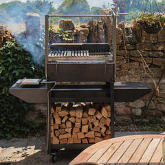 Somerset Grill Co - ASADO GUNMETAL WITH WOODSTORE