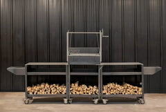 Somerset Grill Co Asado Gunmetal Outdoor Kitchen Bundle