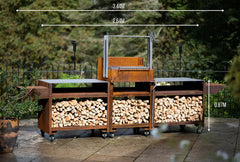 Somerset Grill Co Asado Cor-Ten Outdoor Kitchen Bundle