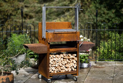 Somerset Grill Co - COR-TEN WITH WOODSTORE