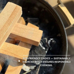 Globaltic Premium Kiln-Dried Beech Pizza Oven Logs - 10kg Box