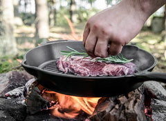 Petromax - 35cm Cast Iron Grill Fire Skillet with One Handle