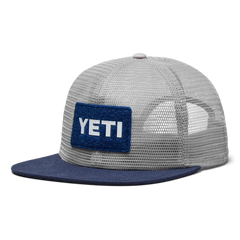 Yeti Flat Brim Mesh Hat Grey & Navy