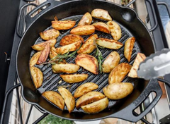 Petromax 35cm Cast Iron Grill Fire Skillet with Two Handles