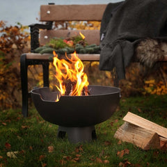 Morso Ignis Outdoor Fire Pit with Grill Grate