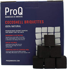 ProQ Coconut Shell Briquettes 10KG Premium Eco-Friendly Cocoshell Charcoal For BBQS