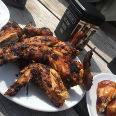 Smoke and Flame Raj's Mom's Chicken Wings