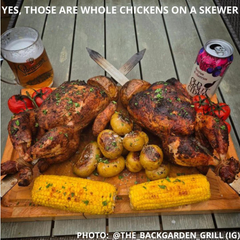 Smoke and Flame Big Fat Kebab Skewers ( set of 4 )