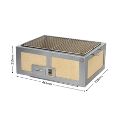 Medium Wide Kasai Konro Grill with Stainless Steel Frame V2