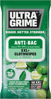 Ultra Grime Life Anti-Bac XXL Wipes 40pk