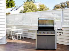 BeefEater 1500 series  - 4 Burner BBQ & Side Burner Trolley