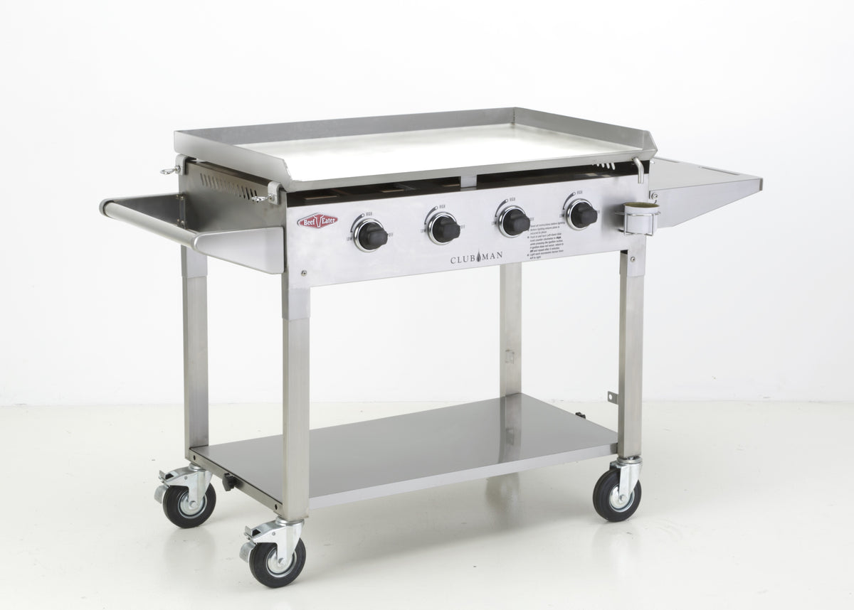BeefEater Clubman Portable 4 Burner Gas Barbecue - Stainless Steel