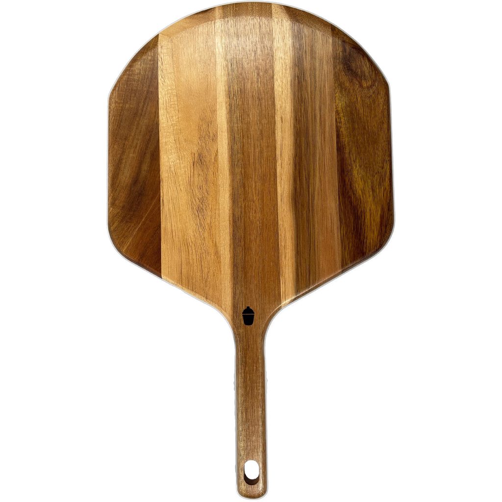Kama Gear 12" Acacia Wood Pizza Peel & Serving Board