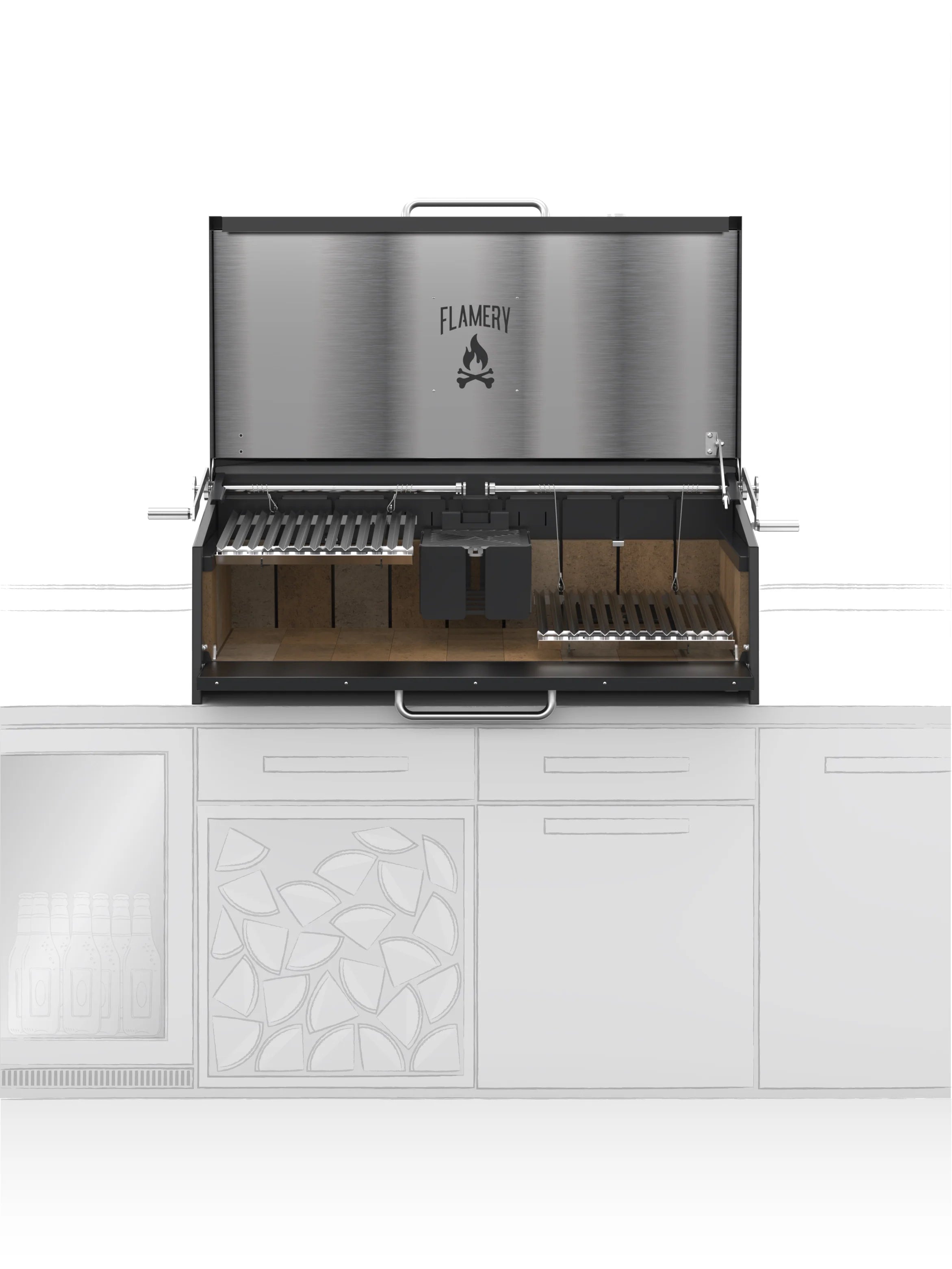 ASADO PRO.3.2 / Large Asado Grill Built-in