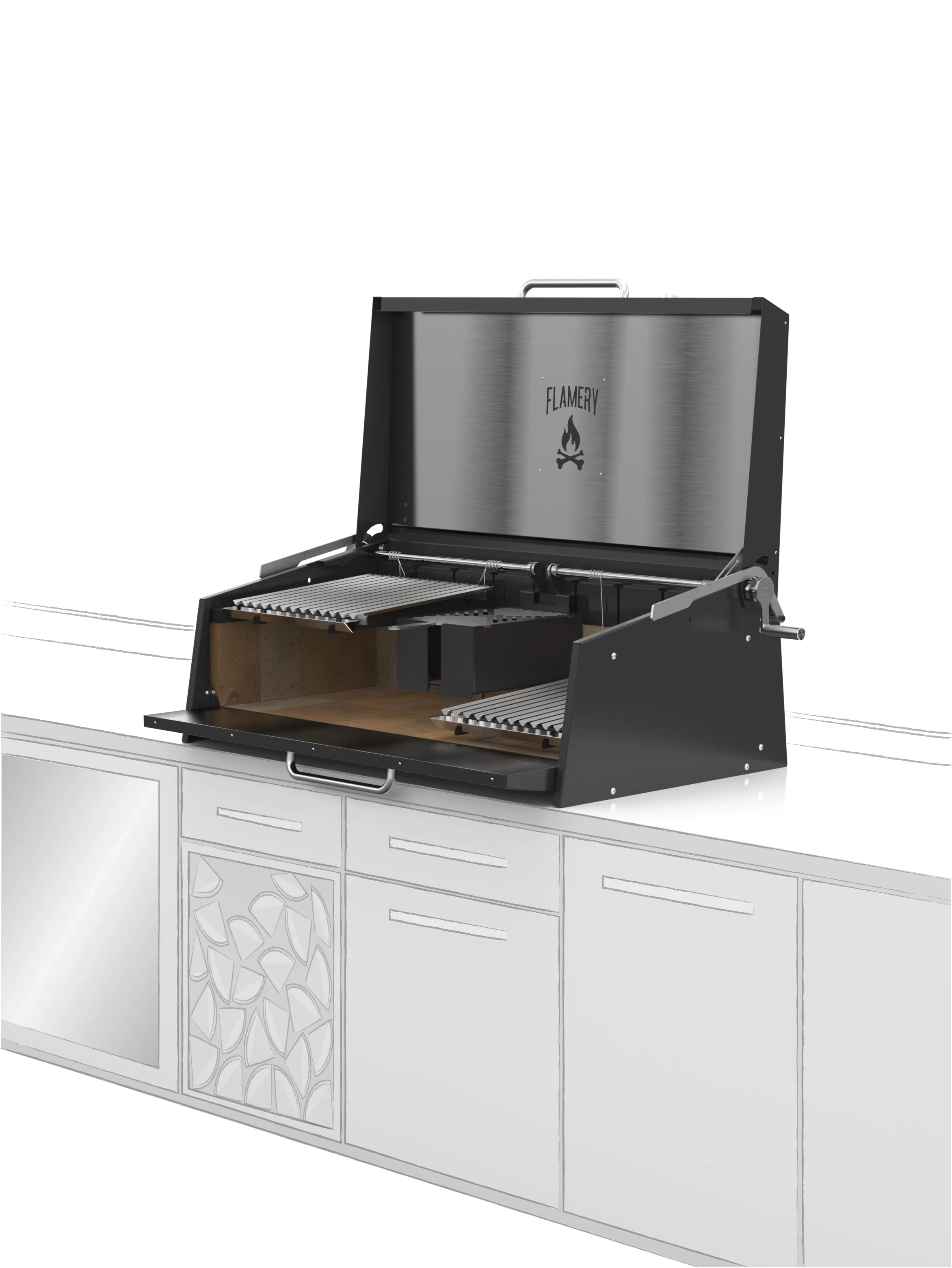 ASADO PRO.3.2 / Large Asado Grill Built-in