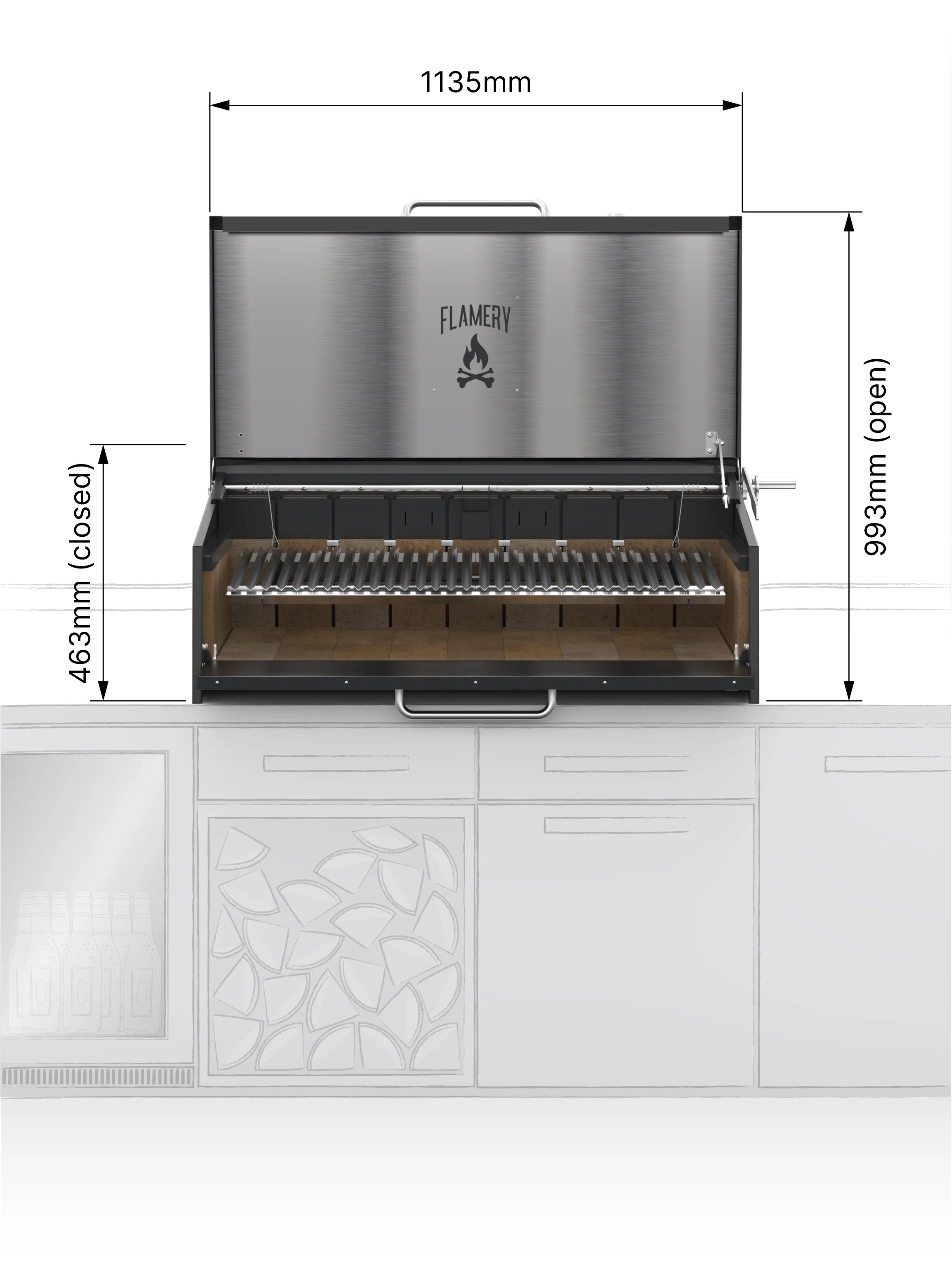 ASADO PRO.3.2 / Large Asado Grill Built-in
