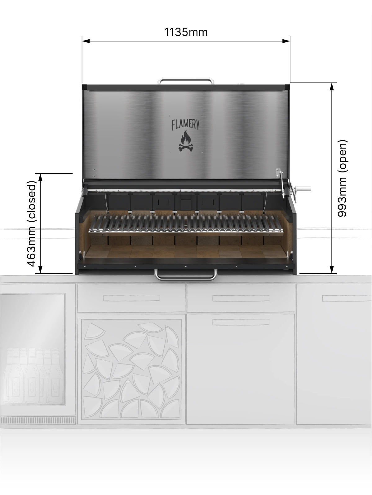 ASADO PRO.3.2 / Large Asado Grill Built-in