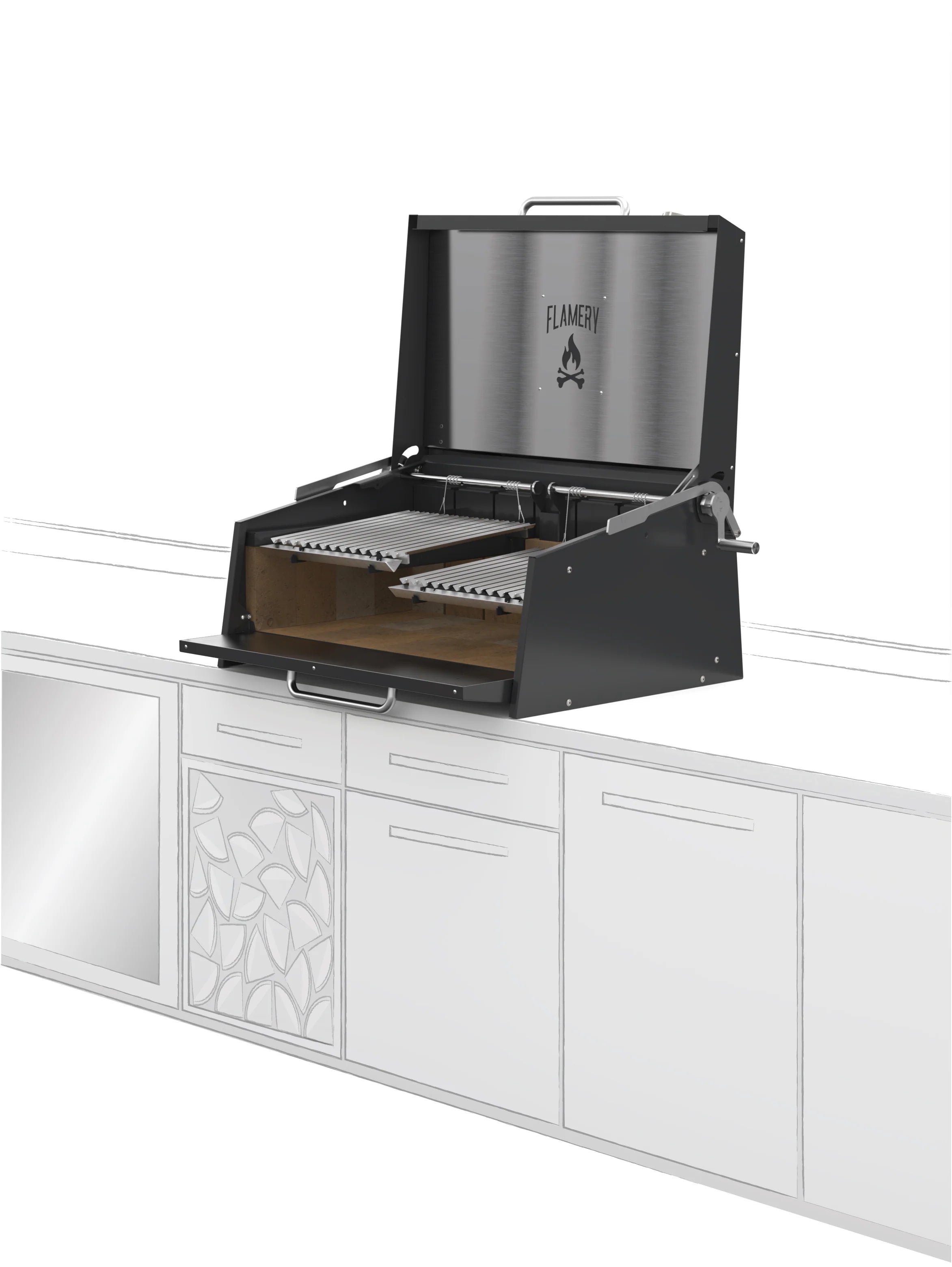 ASADO PRO.3.1 / Small Asado Grill Built-in