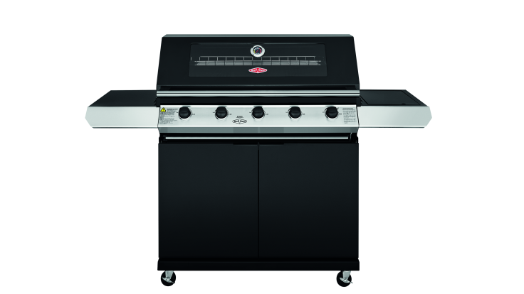 BeefEater 1200E Series 5 Burner BBQ & Side Burner Trolley