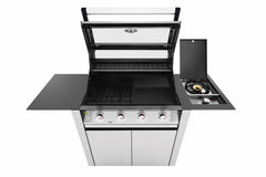 BeefEater 1600s Series - 4 Burner BBQ & Side Burner Trolley