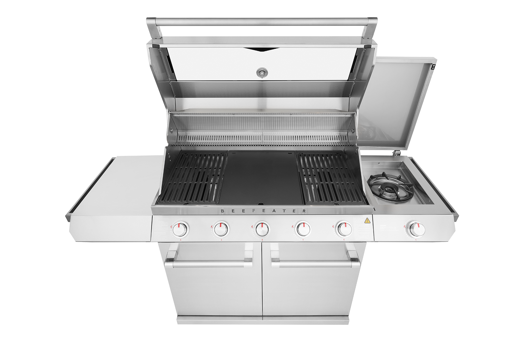BeefEater 7000 Series Classic - 5 Burner BBQ & Side Burner Trolley