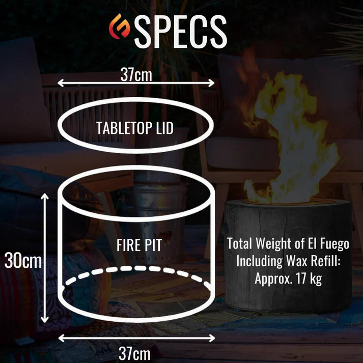 ECO FUEGO El Fuego The Original Fire Pit