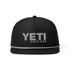Yeti Mid Pro Flat Brim Rope Hat - Black