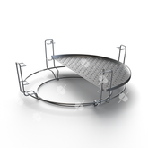 Kama Gear Half Moon Stainless Steel Fish & Vegetable Grate