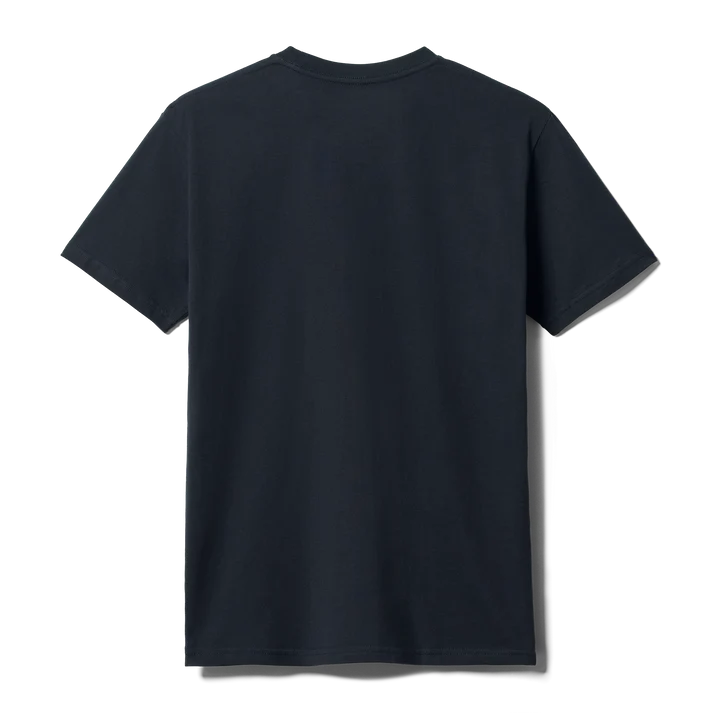 Yeti Left Chest Logo Badge Short Sleeve T-Shirt - NAVY