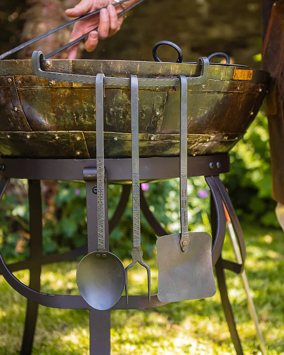 Kadai BBQ BBQ Utensils with Canvas Wrap and Handle