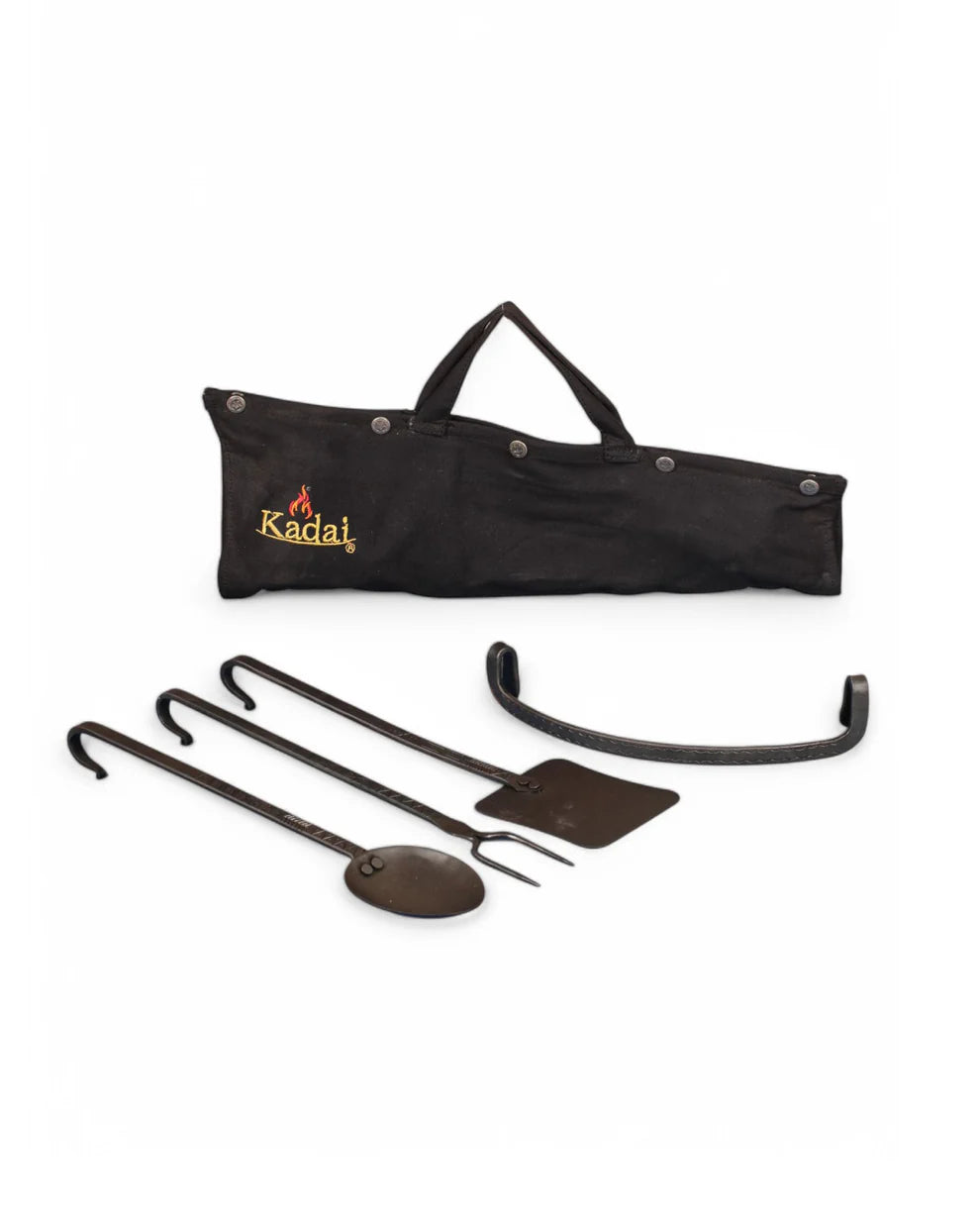 Kadai BBQ BBQ Utensils with Canvas Wrap and Handle