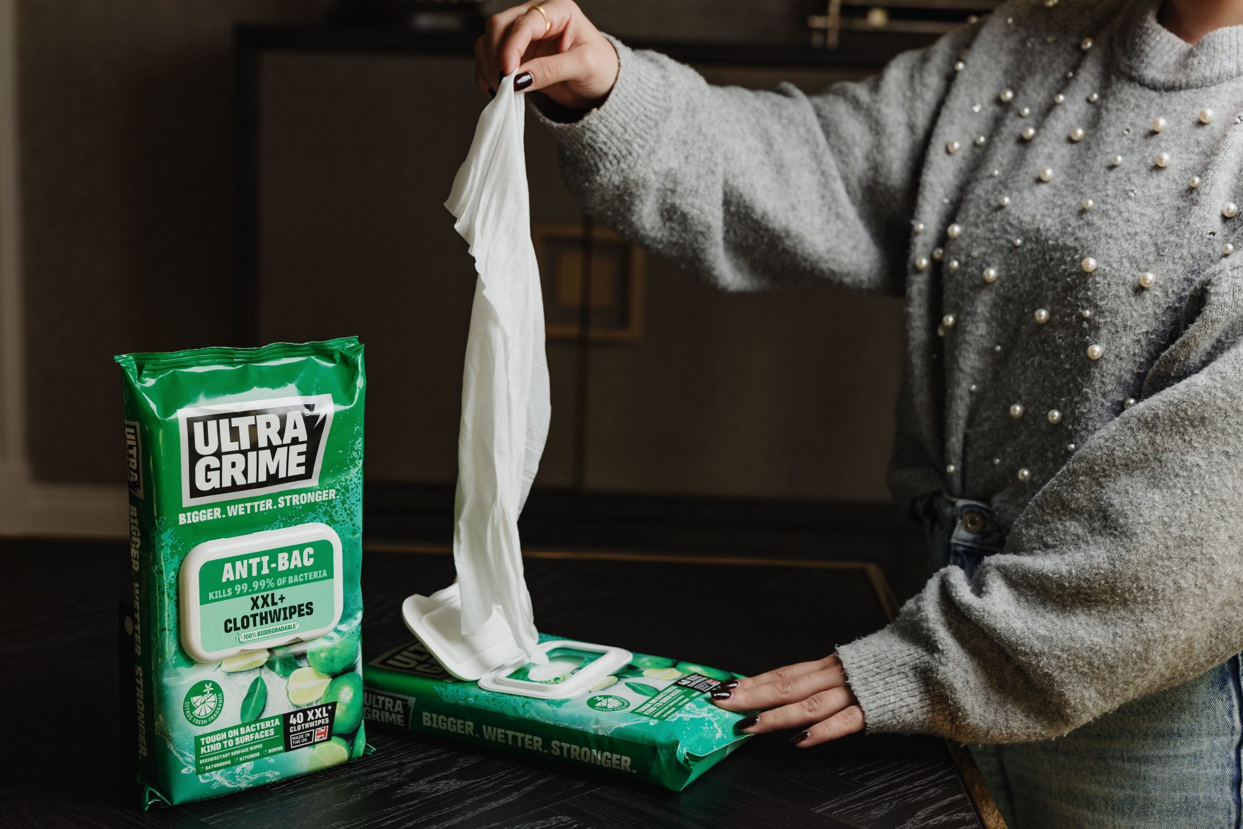Ultra Grime Life Anti-Bac XXL Wipes 40pk