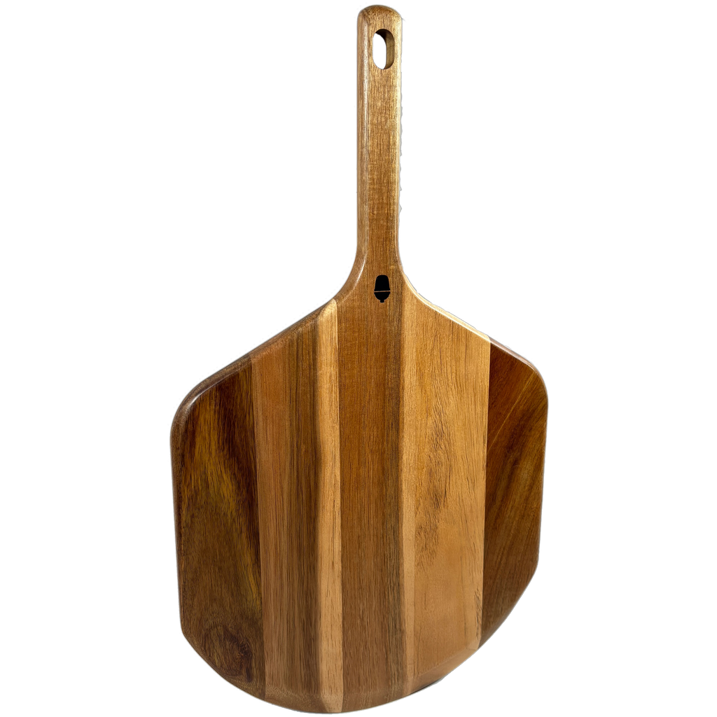 Kama Gear 12" Acacia Wood Pizza Peel & Serving Board