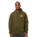 Yeti Arrowhead Built for the Wild Pullover Fleece Hoodie - OLIVE