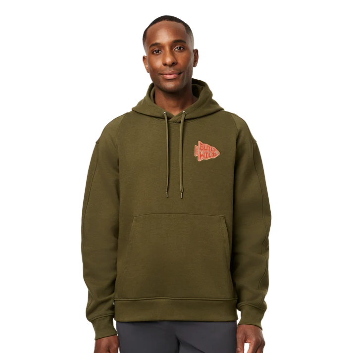 Yeti Arrowhead Built for the Wild Pullover Fleece Hoodie - OLIVE