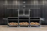 Somerset Grill Co Asado Grande Gunmetal Outdoor Kitchen Bundle