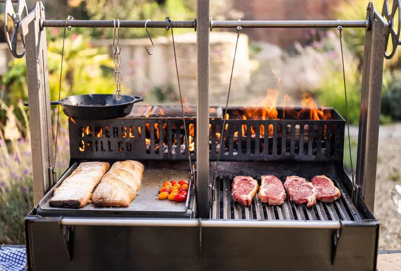Somerset Grill Co Asado Grande Gunmetal Outdoor Kitchen Bundle