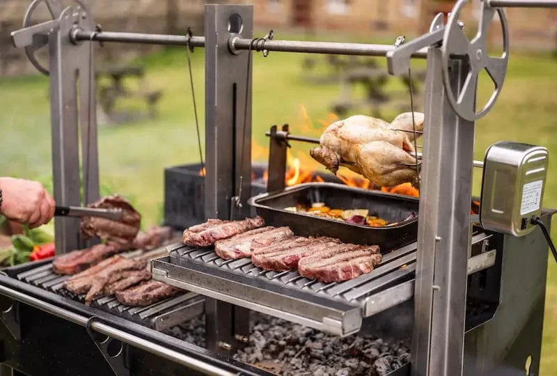 Somerset Grill Co Asado Grande Gunmetal Outdoor Kitchen Bundle