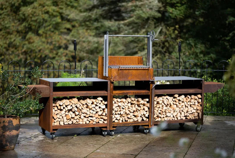 Somerset Grill Co Asado Cor-Ten Outdoor Kitchen Bundle