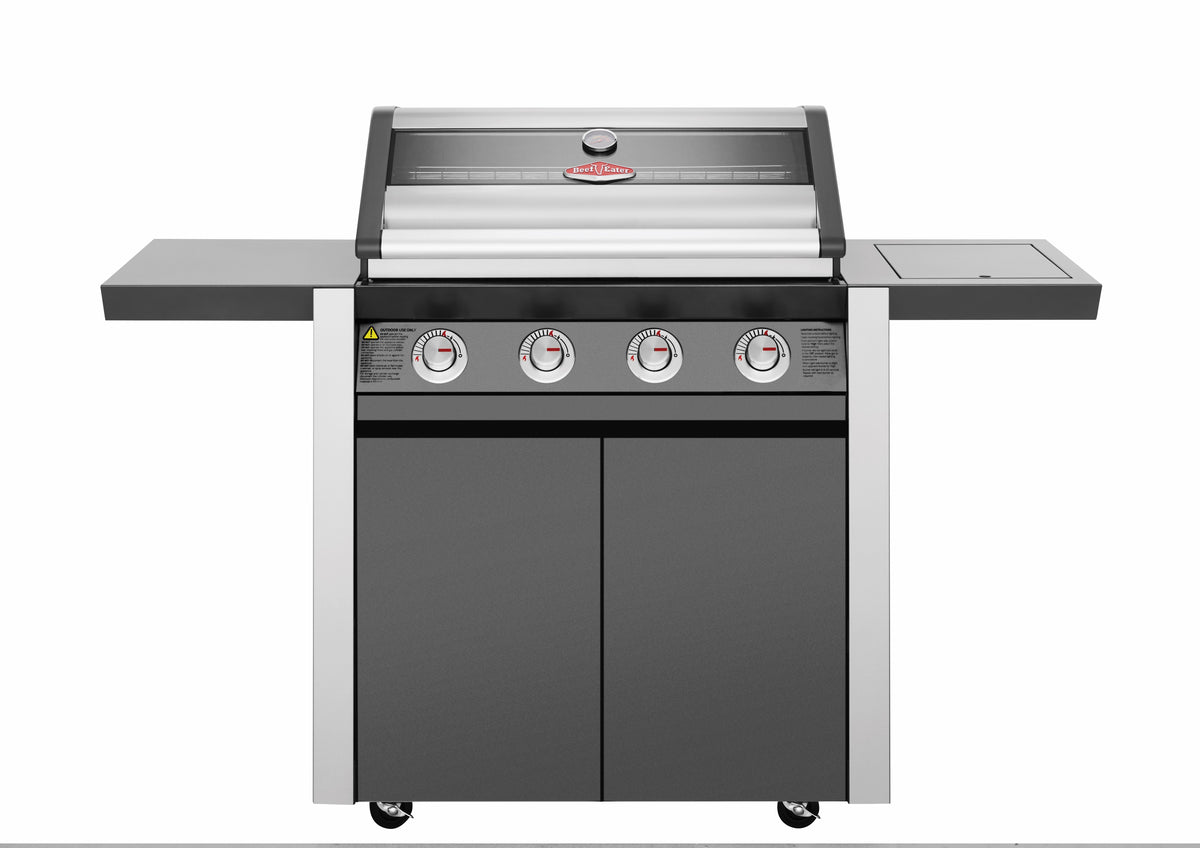BeefEater 1600E Series - 4 Burner BBQ & Side Burner Trolley