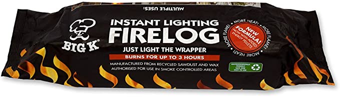 Big K instant lighting firelog