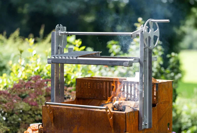 Somerset Grill Co - COR-TEN WITH WOODSTORE